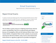 Tablet Screenshot of emailscammers.com